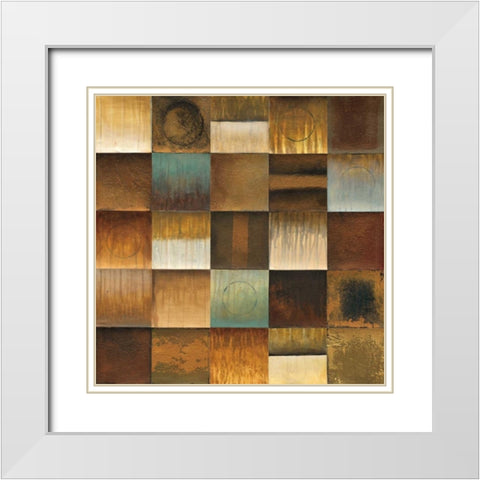 Segmentation White Modern Wood Framed Art Print with Double Matting by Eve / St. Germain