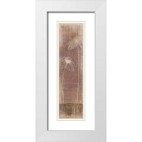 Buon Fresco II White Modern Wood Framed Art Print with Double Matting by Venter, Tandi
