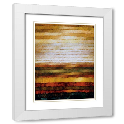 Preria White Modern Wood Framed Art Print with Double Matting by Burdy, Zenon