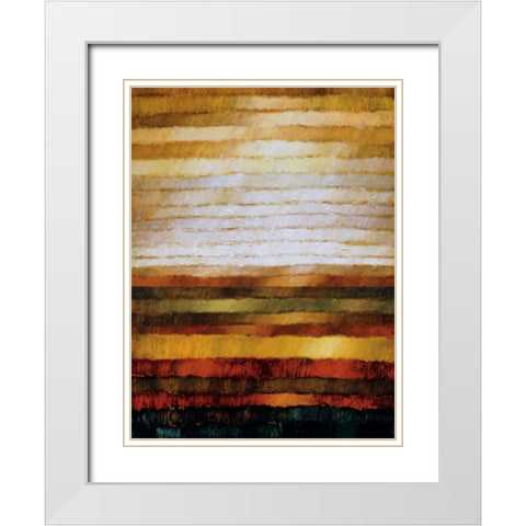 Preria White Modern Wood Framed Art Print with Double Matting by Burdy, Zenon