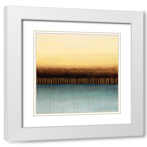 Unity White Modern Wood Framed Art Print with Double Matting by Eve