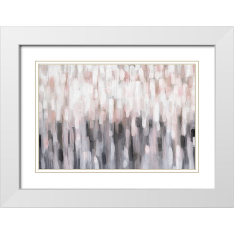 Blushing White Modern Wood Framed Art Print with Double Matting by Parker, Karen Lorena