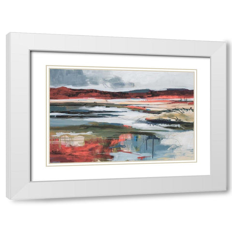 Before Night Falls White Modern Wood Framed Art Print with Double Matting by Fitzsimmons, A.