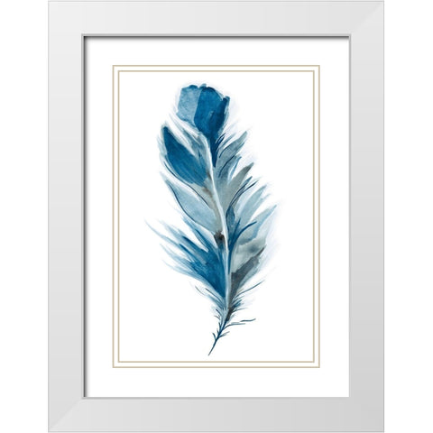 Midnight I White Modern Wood Framed Art Print with Double Matting by Golden, Corrie