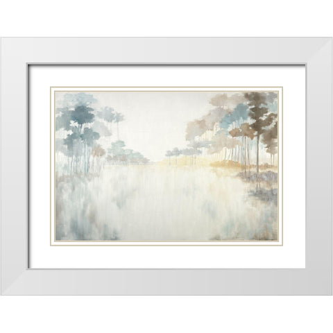 Bayou White Modern Wood Framed Art Print with Double Matting by Ellens, Jacqueline