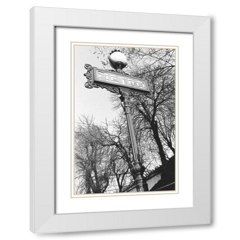 Metro White Modern Wood Framed Art Print with Double Matting by Davidson, Clay