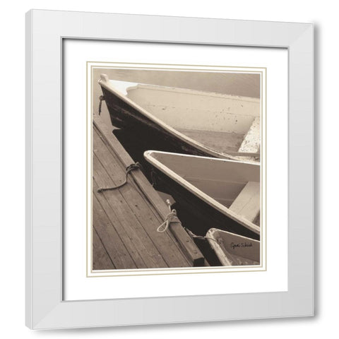 Docked White Modern Wood Framed Art Print with Double Matting by Schick, Cyndi