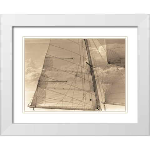 Nautical Dream I White Modern Wood Framed Art Print with Double Matting by Stevens, David
