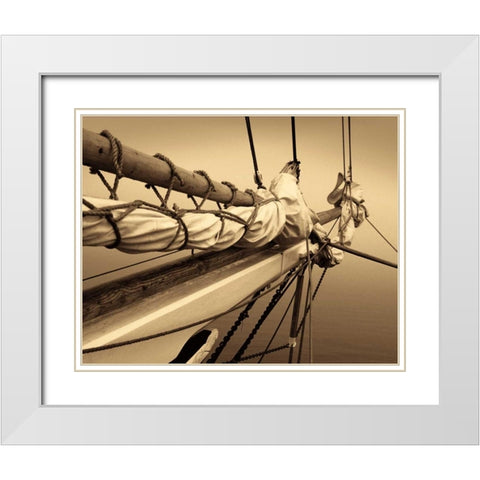 Breaking the Mist II White Modern Wood Framed Art Print with Double Matting by LeBlanc, Frederick J.