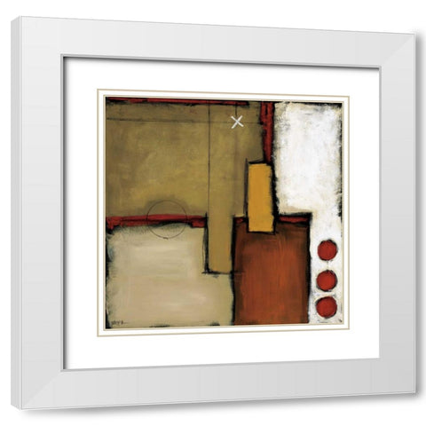 Stirred White Modern Wood Framed Art Print with Double Matting by St.Germain, Patrick