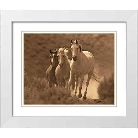 Rangers White Modern Wood Framed Art Print with Double Matting by Caro, Wendy