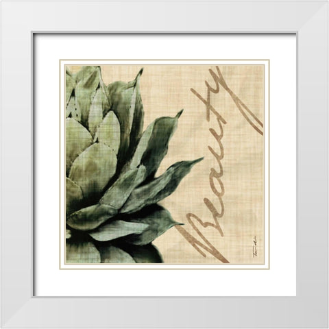 Beauty White Modern Wood Framed Art Print with Double Matting by Venter, Tandi