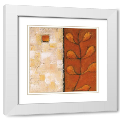 Seasons I White Modern Wood Framed Art Print with Double Matting by Salemink-Roos, Ursula