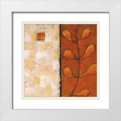 Seasons I White Modern Wood Framed Art Print with Double Matting by Salemink-Roos, Ursula