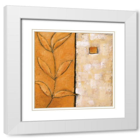 Seasons II White Modern Wood Framed Art Print with Double Matting by Salemink-Roos, Ursula