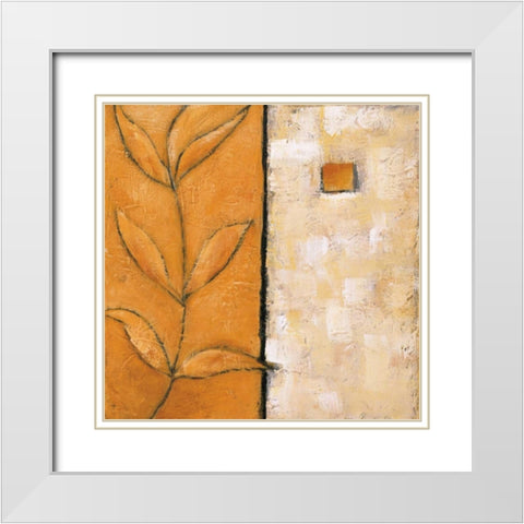 Seasons II White Modern Wood Framed Art Print with Double Matting by Salemink-Roos, Ursula