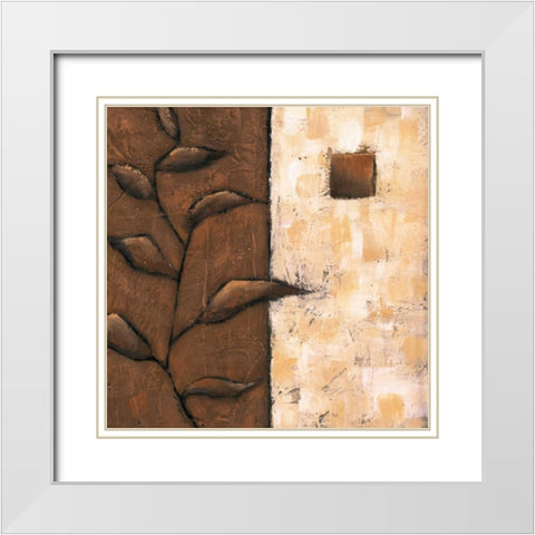 Seasons III White Modern Wood Framed Art Print with Double Matting by Salemink-Roos, Ursula