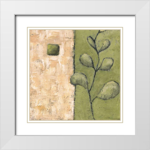 Seasons IV White Modern Wood Framed Art Print with Double Matting by Salemink-Roos, Ursula