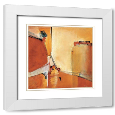 Arizona White Modern Wood Framed Art Print with Double Matting by Li-Leger, Noah