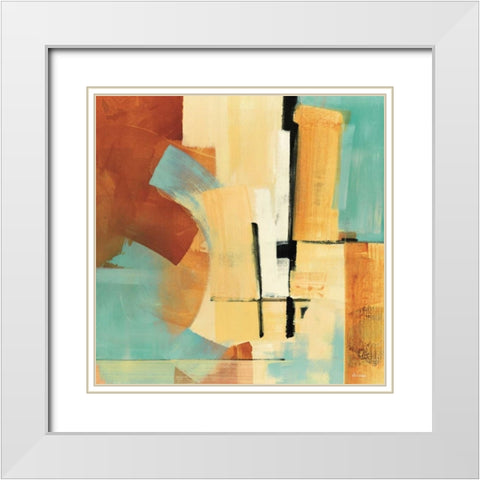 Desert Oasis I White Modern Wood Framed Art Print with Double Matting by Li-Leger, Noah