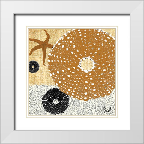 Tidepool Dreams I White Modern Wood Framed Art Print with Double Matting by Basil, Jason