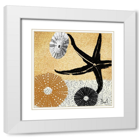 Tidepool Dreams II White Modern Wood Framed Art Print with Double Matting by Basil, Jason