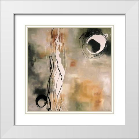 Grove White Modern Wood Framed Art Print with Double Matting by Maitland, Laurie