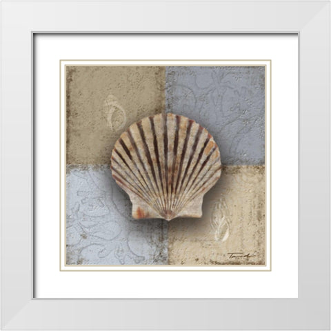 Seaside Memories II White Modern Wood Framed Art Print with Double Matting by Venter, Tandi