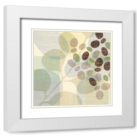 Spa I White Modern Wood Framed Art Print with Double Matting by Ahava