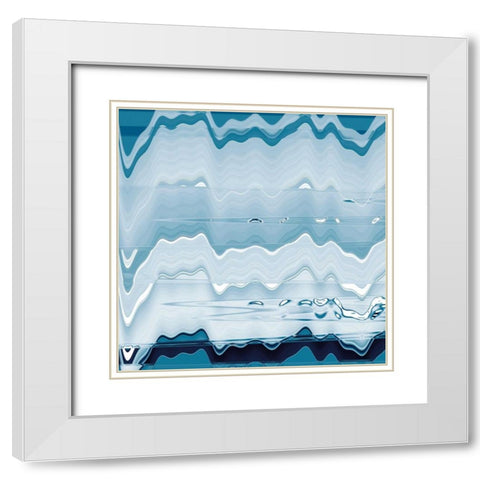 Ice Pools White Modern Wood Framed Art Print with Double Matting by Butler, Jane-Ann