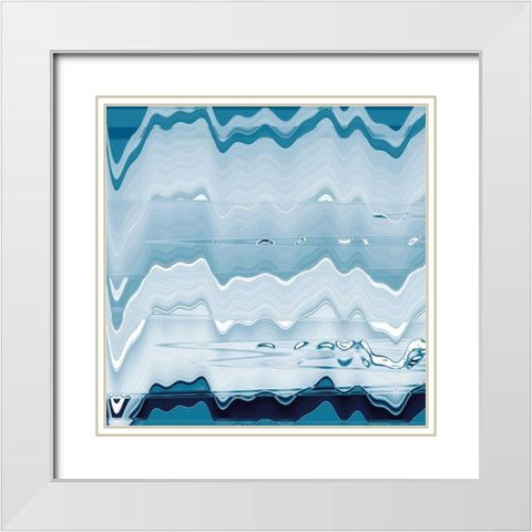 Ice Pools White Modern Wood Framed Art Print with Double Matting by Butler, Jane-Ann