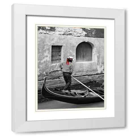 A Touch of Color I White Modern Wood Framed Art Print with Double Matting by Maihara/Watt, Jeff/Boyce