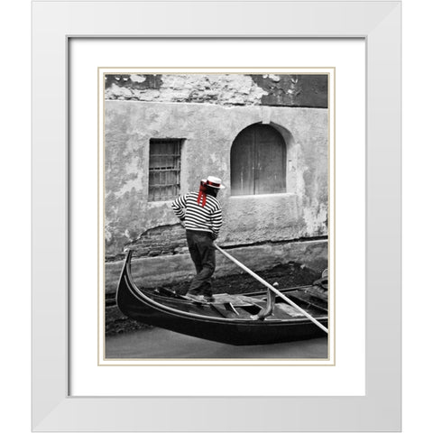 A Touch of Color I White Modern Wood Framed Art Print with Double Matting by Maihara/Watt, Jeff/Boyce