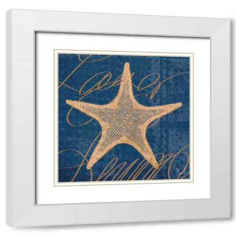 By the Seashore III White Modern Wood Framed Art Print with Double Matting by Basil, Jason