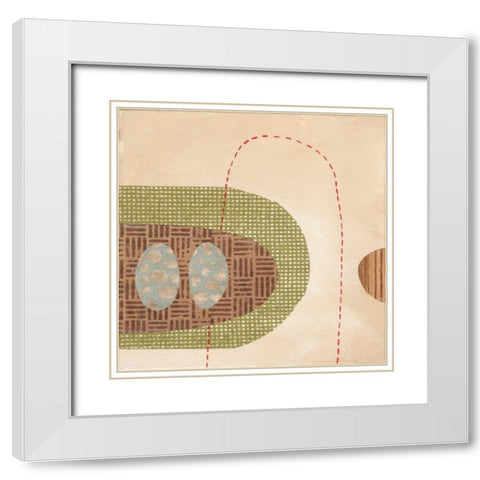 Lump White Modern Wood Framed Art Print with Double Matting by Codo, Ella