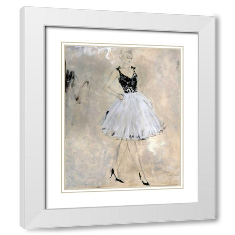 Colors of Night IV White Modern Wood Framed Art Print with Double Matting by Stajan-Ferkul, Andrea