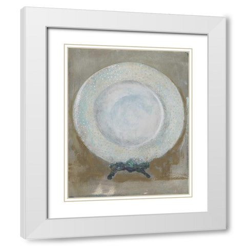 Dinner Plate I White Modern Wood Framed Art Print with Double Matting by Stajan-Ferkul, Andrea