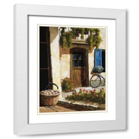 Back From the Market White Modern Wood Framed Art Print with Double Matting by Archambault, Gilles