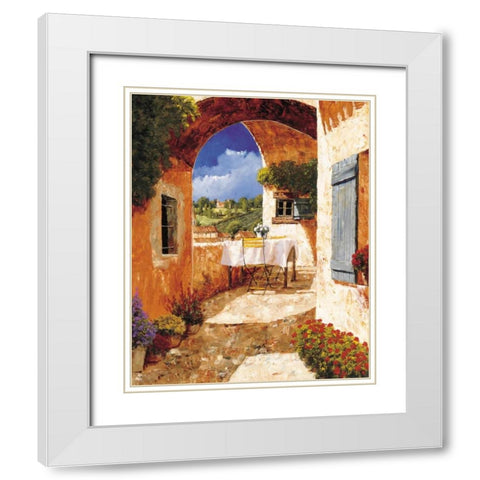 The Days of Wine and Roses White Modern Wood Framed Art Print with Double Matting by Archambault, Gilles