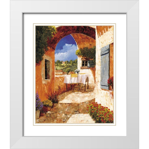 The Days of Wine and Roses White Modern Wood Framed Art Print with Double Matting by Archambault, Gilles