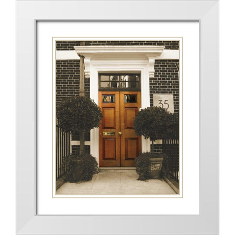 Inviting White Modern Wood Framed Art Print with Double Matting by Maihara/Watt, Jeff/Boyce