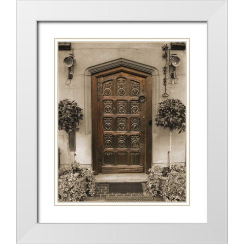 Charming White Modern Wood Framed Art Print with Double Matting by Maihara/Watt, Jeff/Boyce