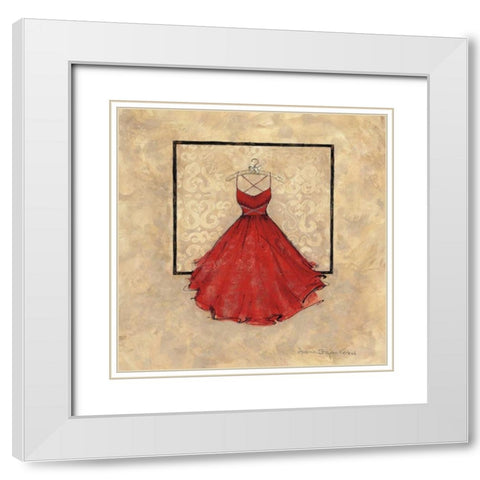 Take Me Dancing II White Modern Wood Framed Art Print with Double Matting by Stajan-Ferkul, Andrea