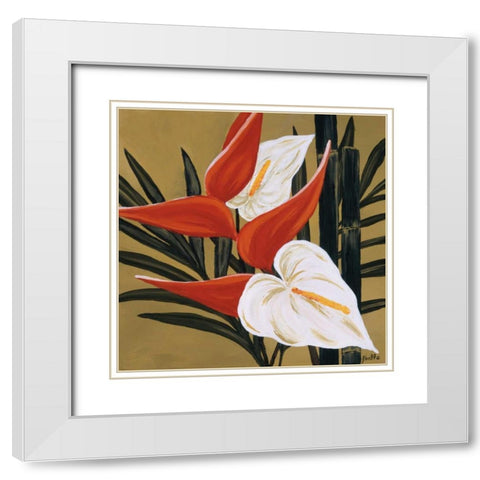 Sun Kissed III White Modern Wood Framed Art Print with Double Matting by St. Amant, Yvette