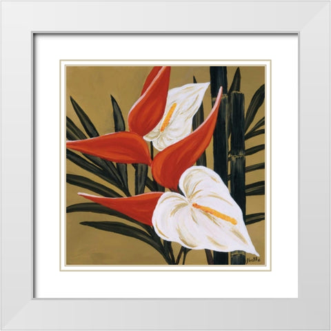 Sun Kissed III White Modern Wood Framed Art Print with Double Matting by St. Amant, Yvette