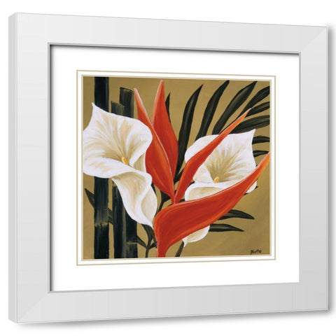 Sun Kissed IV White Modern Wood Framed Art Print with Double Matting by St. Amant, Yvette
