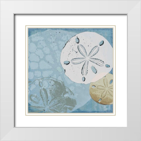 Oceans Delight III White Modern Wood Framed Art Print with Double Matting by Basil, Jason