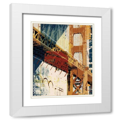 Into Manhattan I White Modern Wood Framed Art Print with Double Matting by NOAH