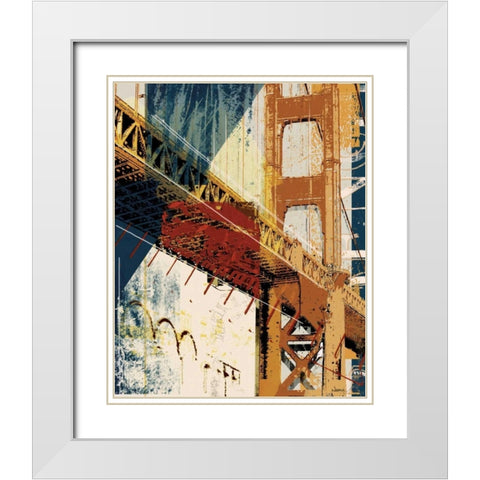 Into Manhattan I White Modern Wood Framed Art Print with Double Matting by NOAH