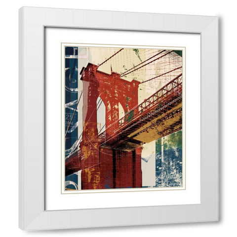 Into Manhattan II White Modern Wood Framed Art Print with Double Matting by NOAH